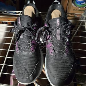 ASICS Women's Black and Purple Running Shoes